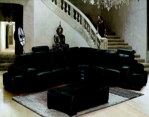 XXL Multifunction s Leather Couch Couch Sofa Upholstery Corner sofa Modern Big