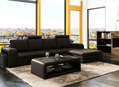 XXL Multifunction s Leather Couch Couch Big Sofa Decor Upholstery Corner sofa Modern