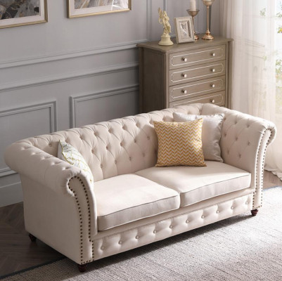 Chesterfield Sofa set 321 Living landscape Seat Design Couch Sofas Leather sofa