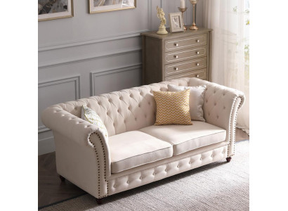 Chesterfield Sofa set 321 Living landscape Seat Design Couch Sofas Leather sofa