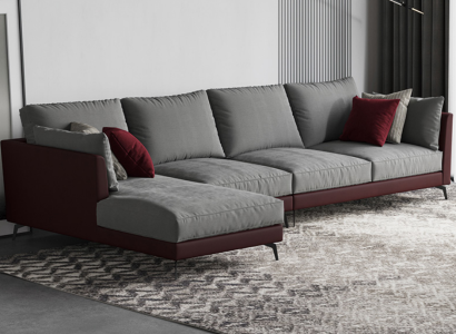 Couch Corner sofa L-shape Living landscape Sofa Upholstery Suite Fabric Sofas Furniture