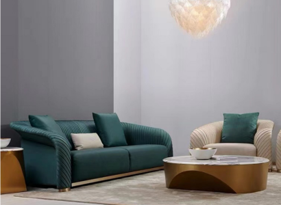 Design Upholstery Luxury Seat Sofa Couch Textile Sofa 3 Seater Imitation leather