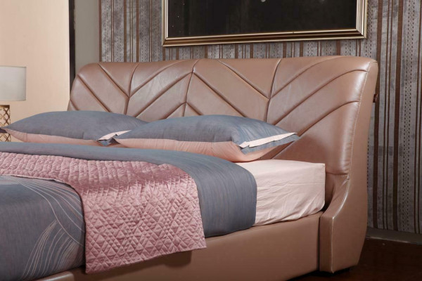 Modern Luxury Design Bed XXL Beds Style Hotel Double Leather 140 160