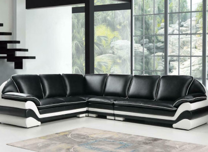 Leather sofa Couch Living landscape L-shape Design Modern Sofa Classic
