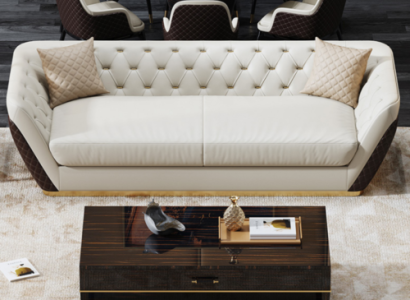 Sofa 3 Seater Couch Living landscape Suite Deco Design Modern Sofa Seat