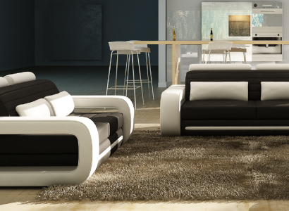 Leather sofa Couch Living landscape 3+2 Seater Design Modern Sofa Sofa set