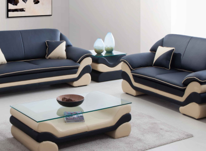 Leather sofa Couch Living landscape 3+2 Seater Design Sofa Classic Suite