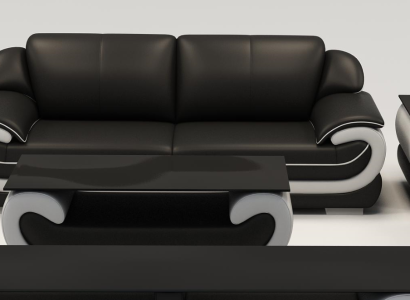 Leather Sofa Couch Living landscape 3 Seater Design Modern Sofa Couches