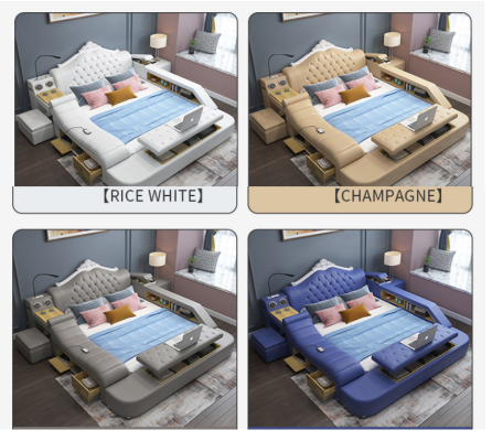 Multifunction Bed Beds Decorative Marriage Bed Double bed Upholstered bed Bedroom