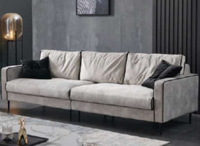 Design Sofa 4 Seat Upholstery Couches Textile Living room Suite Furniture