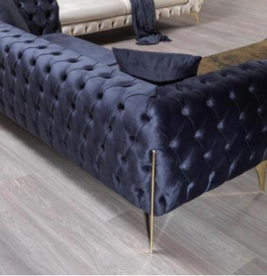 Three Seater Sofa Luxury Chesterfield 3 Seater Couches Blue Sofas Velvet new Couch