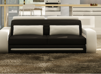 Leather Sofa Couch Sofas Couches 3 Seater Design Modern Sofa 3Seater Davos