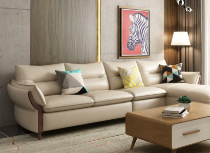 Furniture Living landscape Luxury Sofa Corner Suite Corner sofa L-shape Upholstery Modern Relax