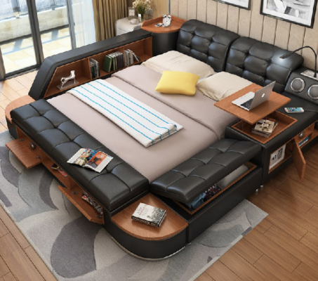 Multifunction Bed Beds Marriage Bed Decoration Double bed Upholstered bed Bedroom