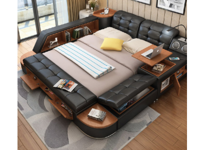 Multifunction Bed Beds Marriage Bed Decoration Double bed Upholstered bed Bedroom
