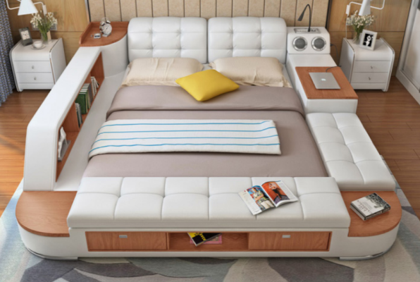 Multifunction Bed Beds Marriage Bed Decoration Double bed Upholstered bed Bedroom