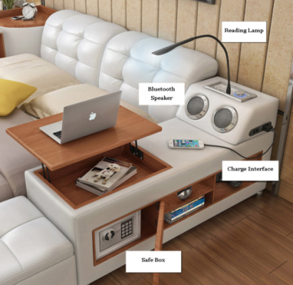 Multifunction Bed Beds Marriage Bed Decoration Double bed Upholstered bed Bedroom