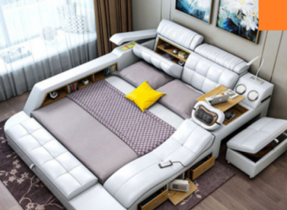 Bed Multifunction - Safe - Heat Lounger - USB - Sound Double Beds