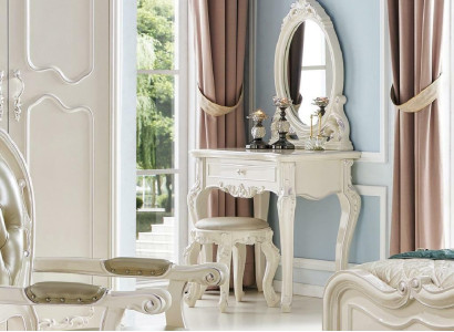 Dressing table with Stool Mirror Table Dressing Mirror Make Up