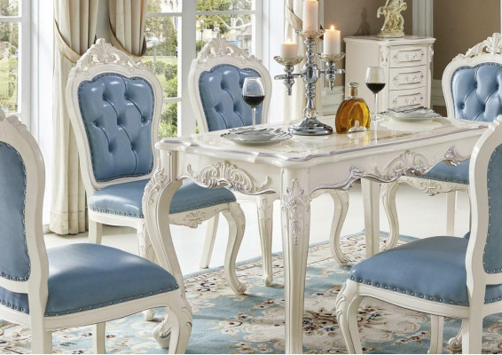 Baroque Dining table Table Dining room Living room Group Suite Wood Design