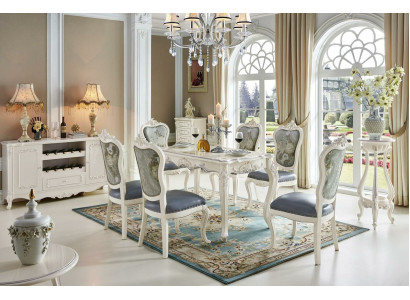 Baroque Table Dining room Group Suite Dining table Wood Design Living room Tables