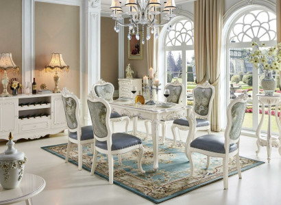 Baroque Table Dining room Group Suite Dining table Wood Design Living room Tables