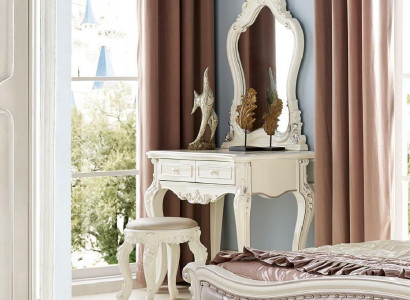 Dressing table Mirror Luxury Console Chest of drawers Stool Bedroom Baroque