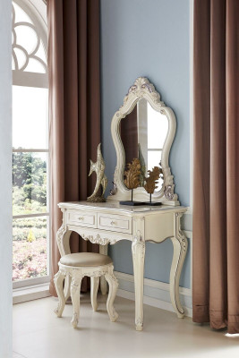 Dressing table Mirror Complete Set Chest of drawers Stool Bedroom new