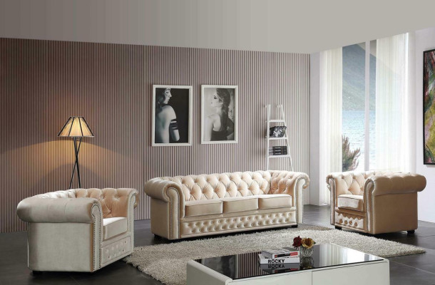 Chesterfield Sofa Couch Upholstery Seat Complete Set Suite Leather Sofas new