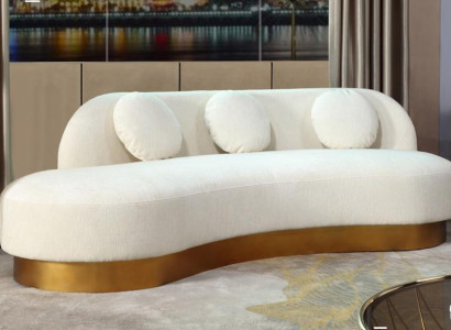 Sofa 3 Seater Upholstery Textile Modern Relax Seat Luxury Furniture Living landscape Velvet