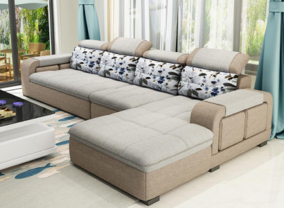 Corner sofa L-shape corner upholstered sofa Seat Design Couch Sofas Fabric Living landscape new