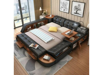 Bed Multifunction - SAFE - SOUND DOUBLE HOTEL Stool - USB - Bed - Beds