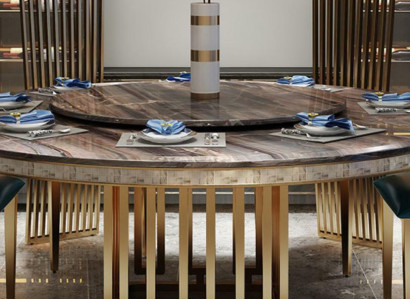 Luxury Round Table Round Tables stainless steel Furniture Design Dining room dining tables new