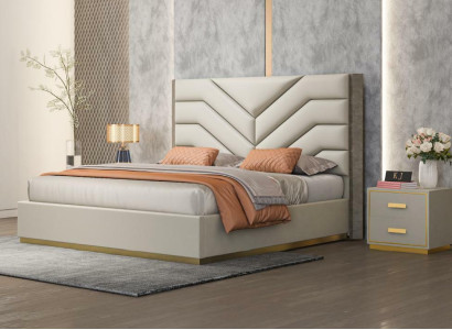 Bed Upholstery Design Luxury Wood Double Beds Marriage Bedroom Leather Hotel Furniture