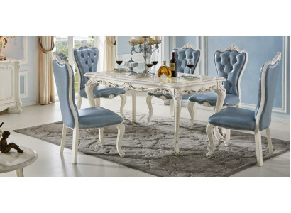Classic Solid wood Furniture Dining set Dining room Table Set 7 pieces.