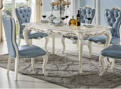 Classic Solid wood Furniture Dining set Dining room Table Set 7 pieces.