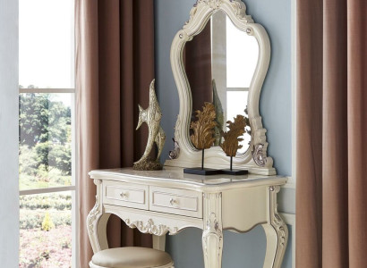 Dressing table with Mirror Luxury Chest of drawers Bedroom Console Baroque