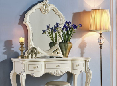 Dressing table with Mirror Console Chest of drawers Luxury Bedroom Baroque