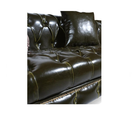 Three Seater Sofas Classic s Leather Sofa Chesterfield Furniture Couch Luxury Leather new