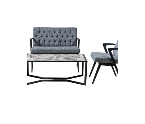 Sofa Suite Loft Furniture Law Firm Waiting Room Seat Group Table Chairs Set 4pcs.