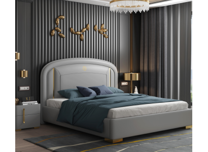 Modern Design Bed 180x200 Velvet Metal Hotel Beds Double Marriage Sleep