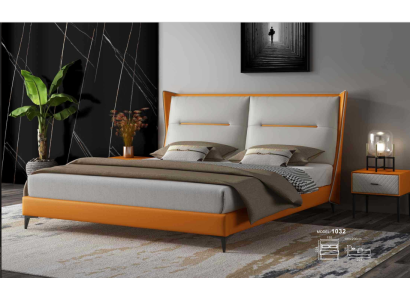 Modern Design Bed 180x200 Leather Hotel Beds Double Sleep Room