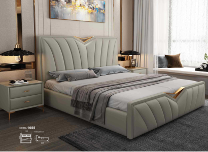 Designer Bed Bedroom Beds Leather Hotel Luxury Upholstery Italian Furniture