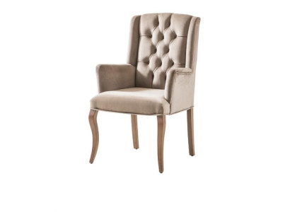 Chesterfield Brown Armchair Upholstered Chair Luxury Armchair Chair Designer Furniture