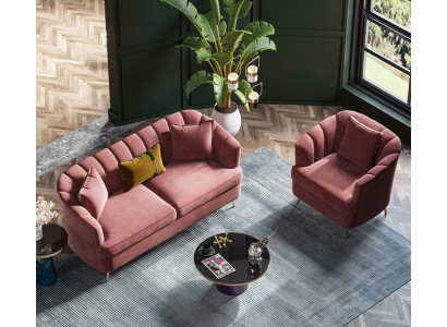 Velvet Living landscape Relax Seat Design Couch Lounge Sofas Textile Sofa 3 Seater