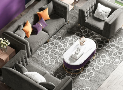 Fabric Living landscape Relax Seat Design Couch Lounge Sofas Velvet Sofa 3 Seater