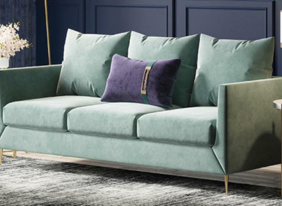 3 Seater Fabric Sofa Living landscape Relax Seat Design Couch Lounge Sofas Velvet
