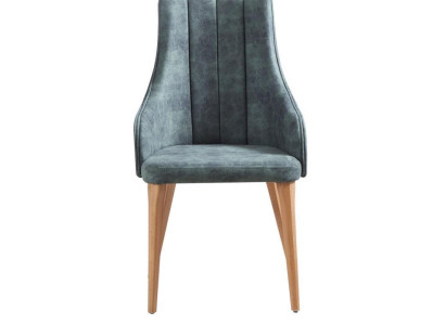 Luxury Design Upholstery Chair Chairs Seat Back Dining room Solid Real Wood Design