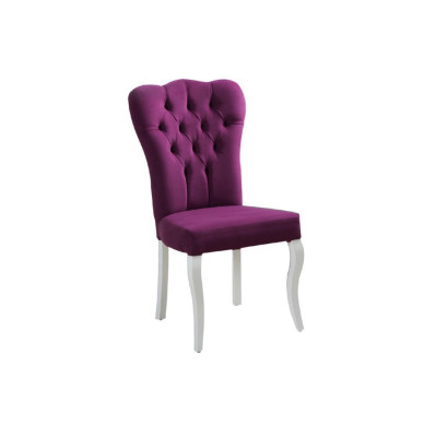 Purple Chesterfield Armchair Designer Upholstered Chairs Modern Single Seater Dining chairs