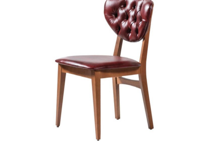 Dark brown Chesterfield Chair Stylish single seater chair Modern seating furniture